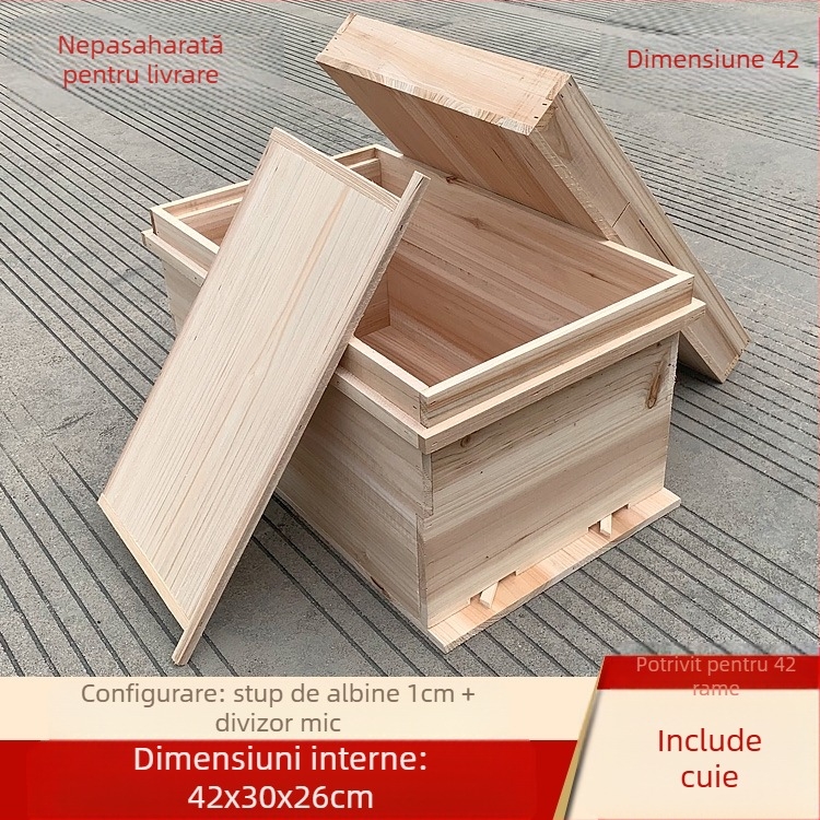 Rame pentru cuib și rame de fundație pentru apicultură, din lemn de pin chinezesc, semifabricate, compatibile cu albinele chinezești și italiene