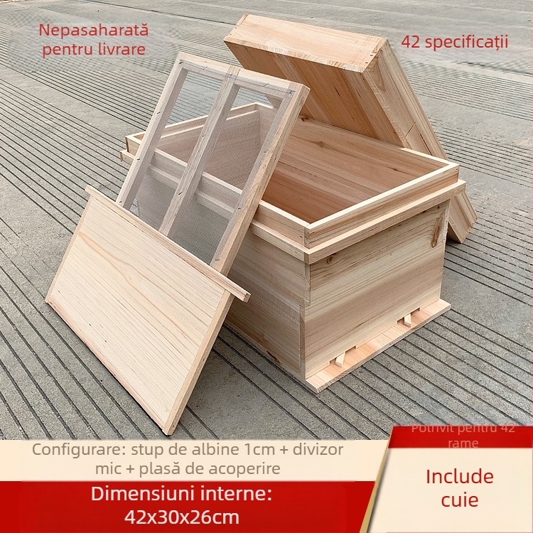 Rame pentru cuib și rame de fundație pentru apicultură, din lemn de pin chinezesc, semifabricate, compatibile cu albinele chinezești și italiene