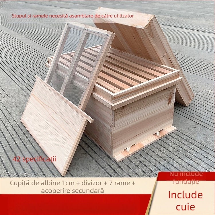 Rame pentru cuib și rame de fundație pentru apicultură, din lemn de pin chinezesc, semifabricate, compatibile cu albinele chinezești și italiene