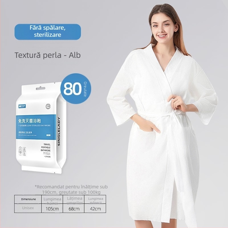 Shock Halat de baie pentru copii, din țesătură nețesută, 95% poliester, uscare rapidă, absorbant, unisex, pentru toamnă