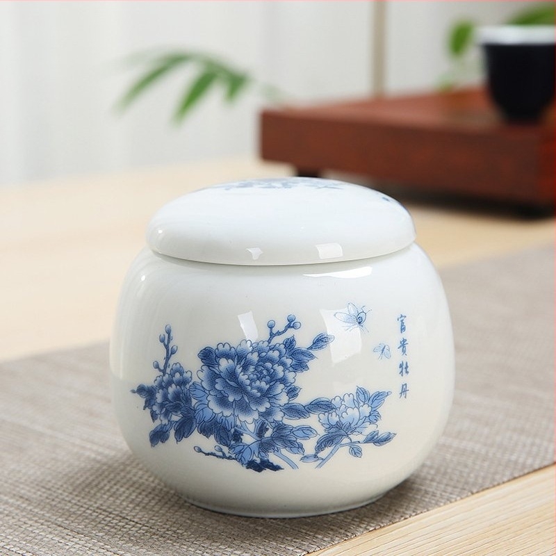 Borcan ceramic sigilat pentru cosmetice, destinat cremelor, pudrelor și rujului — finisaj glazură mată, personalizare cu logo