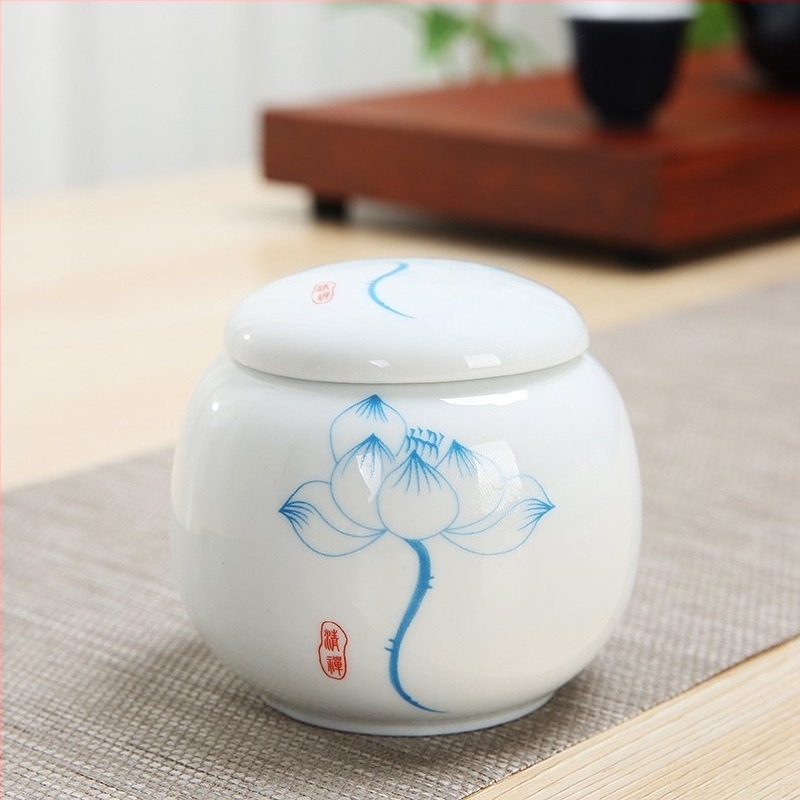 Borcan ceramic sigilat pentru cosmetice, destinat cremelor, pudrelor și rujului — finisaj glazură mată, personalizare cu logo