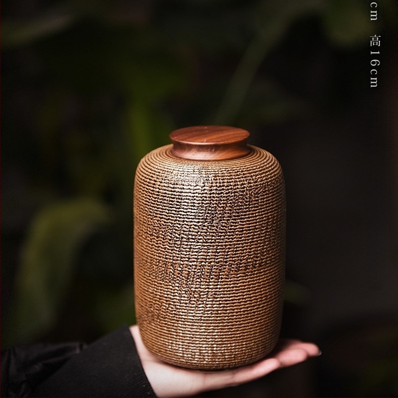 Canistră de ceai ceramică cu glazură Celadon, sigilată pentru depozitare, brand Yiyun, ambalaj cadou