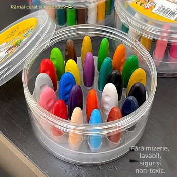 Creion de arahidă pentru pictură pentru copii, corp din plastic, lavabil, 250 g, logo imprimat