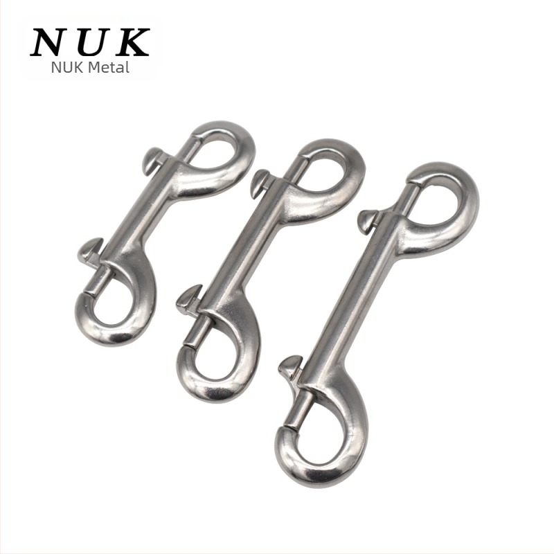 Cârlig cu arc dublu din oțel inoxidabil 316, tip B, pentru scufundări, eliberare rapidă, sarcină maximă 1.2