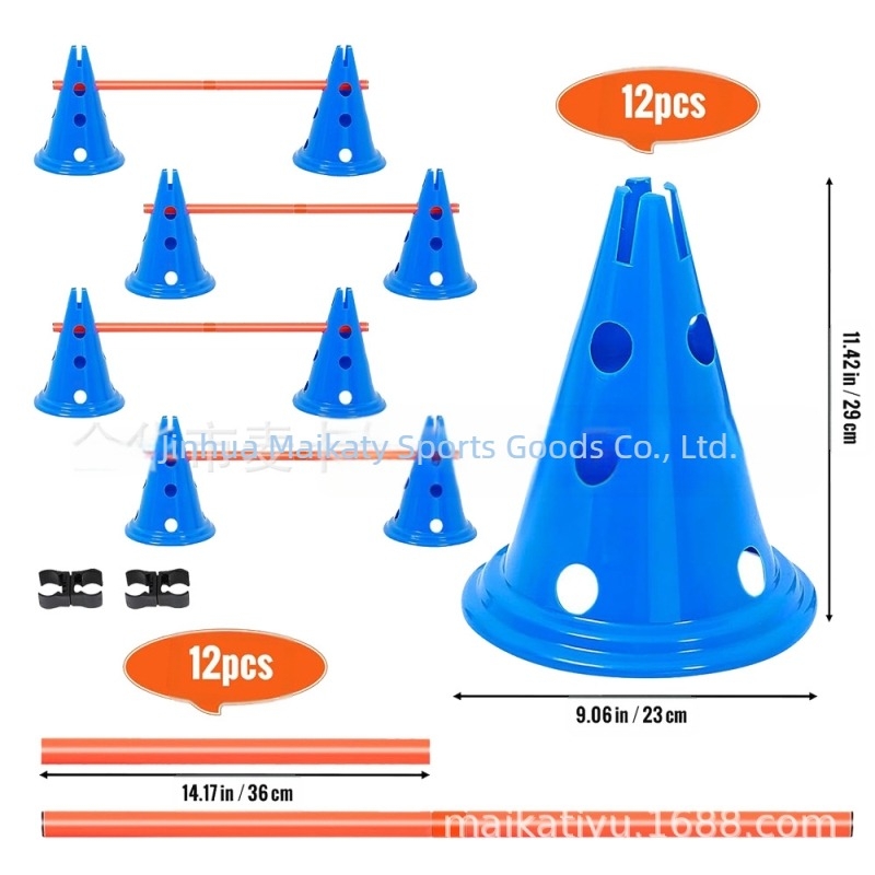 Maca unelte de antrenament — obstacol din PVC/PE pentru fotbal și agilitate