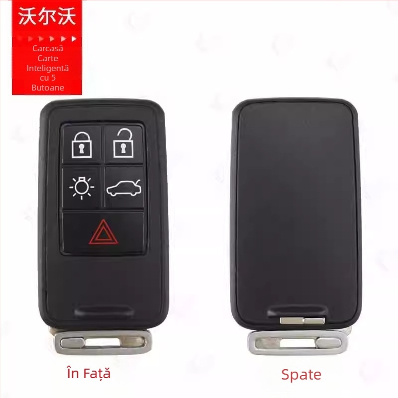 Carcasă Volvo pentru telecomandă – plastic, balama, pentru control de la distanță, model Volvo, stil Nou Chinezesc