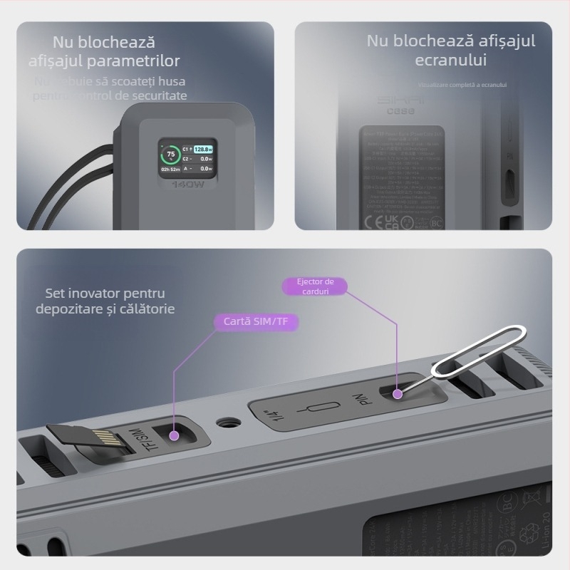 SIKAI husă protecție Power Bank pentru Anker 737 — capac din silicon, compatibil cu 737, bateria nu este inclusă