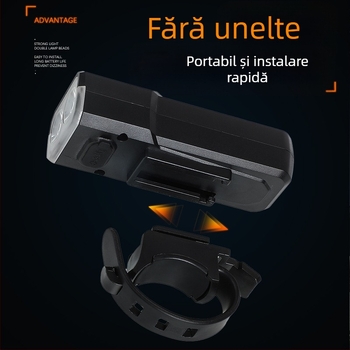 Far frontal pentru bicicletă pentru plimbări nocturne, reîncărcabil, impermeabil, pentru mountain bike (reîncărcabil, impermeabil, plimbări nocturne, mountain bike)