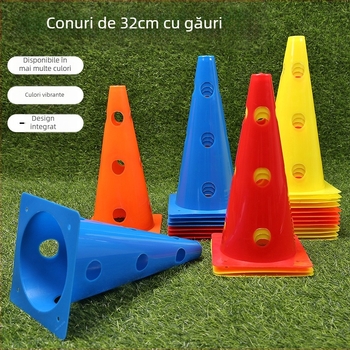 Con de antrenament pentru fotbal cu găleată de logo și bază pătrată, material PE, brand Neli, origine Zhejiang, echipament de antrenament
