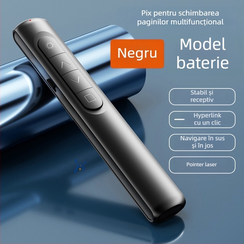 Pix PPT pentru schimbarea paginilor cu laser, reîncărcabil, corp ABS, compatibil universal, logo imprimat