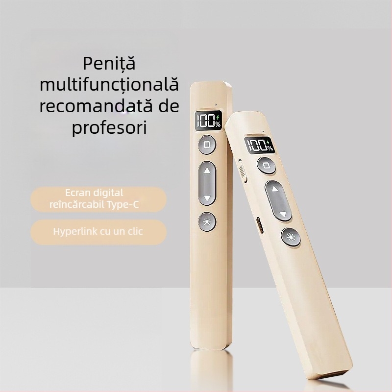 Pix PPT pentru schimbarea paginilor cu laser, reîncărcabil, corp ABS, compatibil universal, logo imprimat