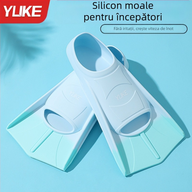 Pene de înot din silicon pentru adulți, de brand Yuke – pentru stil liber și antrenament la înotul la bras, fără personalizare