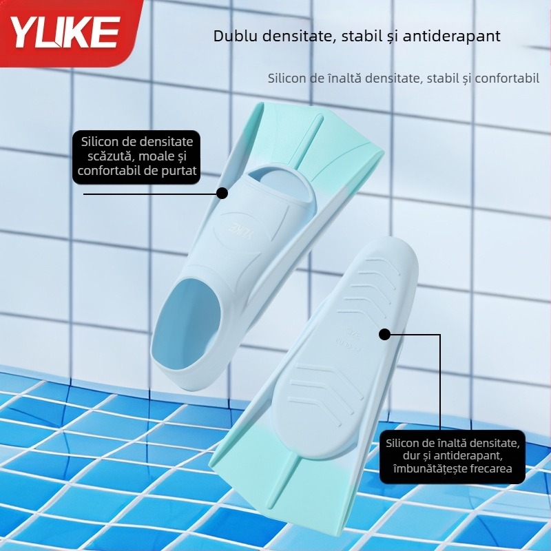 Pene de înot din silicon pentru adulți, de brand Yuke – pentru stil liber și antrenament la înotul la bras, fără personalizare