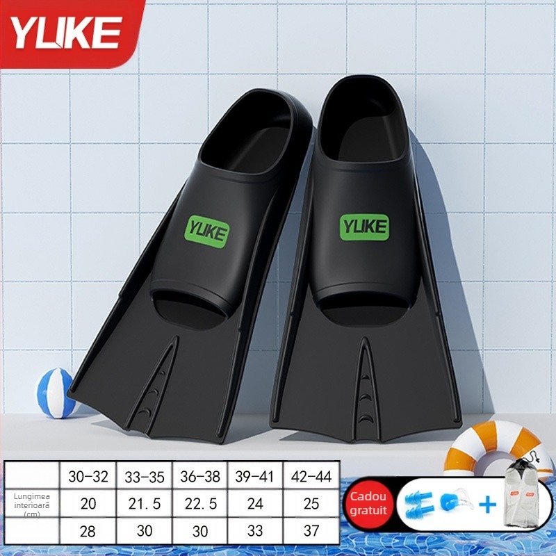 Pene de înot din silicon pentru adulți, de brand Yuke – pentru stil liber și antrenament la înotul la bras, fără personalizare