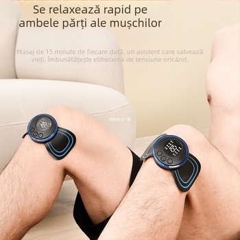 Masajer cervical JZAMT01, reîncărcabil, 1 contact pentru masaj, plăcuță de masaj mini, acupuncție cu impulsuri