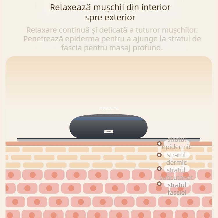 Masajer cervical JZAMT01, reîncărcabil, 1 contact pentru masaj, plăcuță de masaj mini, acupuncție cu impulsuri