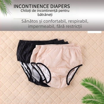 Scutec textil lavabil pentru adulți cu buzunare reglabile, impermeabil, protecție împotriva scurgerilor laterale, PVC material, nivel de securitate B