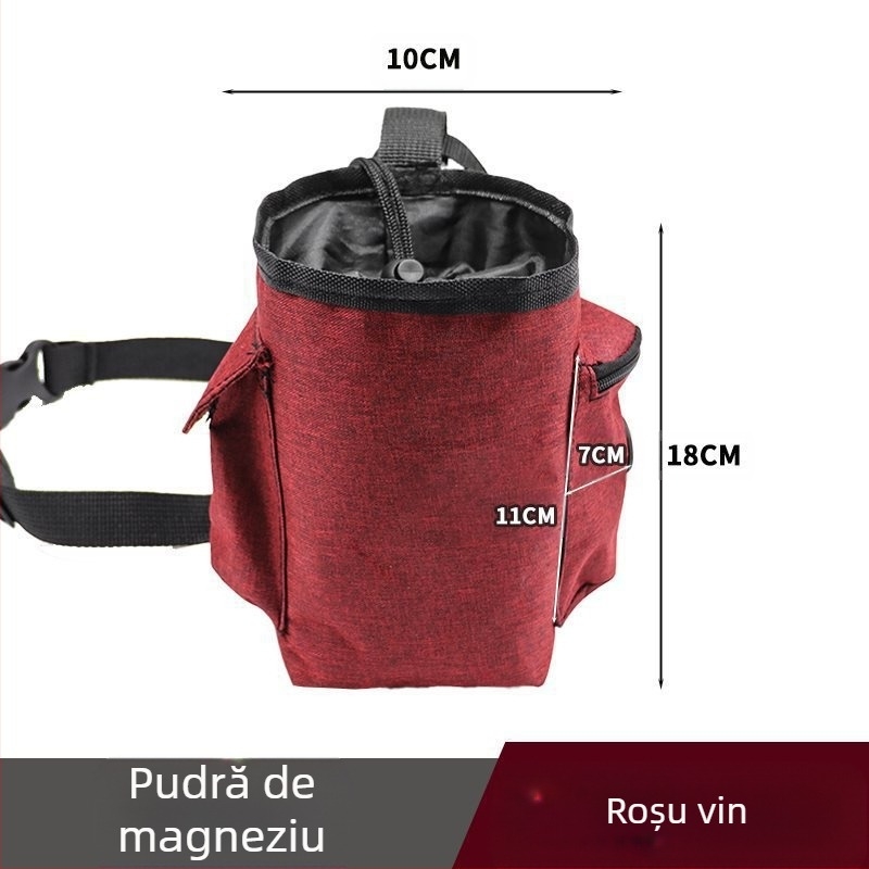 Geantă pentru pudră de magneziu – borseta talie pentru cățărare și Boulder, din poliester