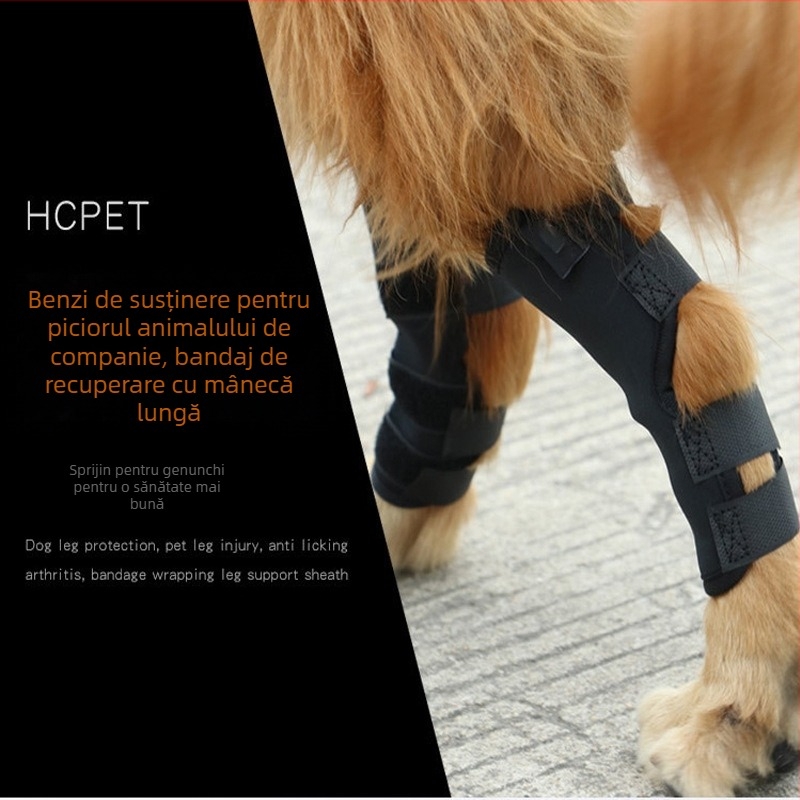 Protecții pentru genunchi pentru câini – Material SBR, stil casual, pentru câini, protecție picioarelor și a coatelor