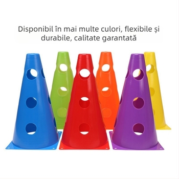 Conuri de antrenament pentru fotbal și obstacole – material PE, marca Yuke, echipament de instruire