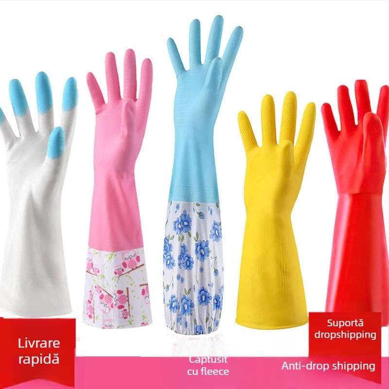 Mănuși din latex cu căptușeală de catifea, îngroșate, marca Independence