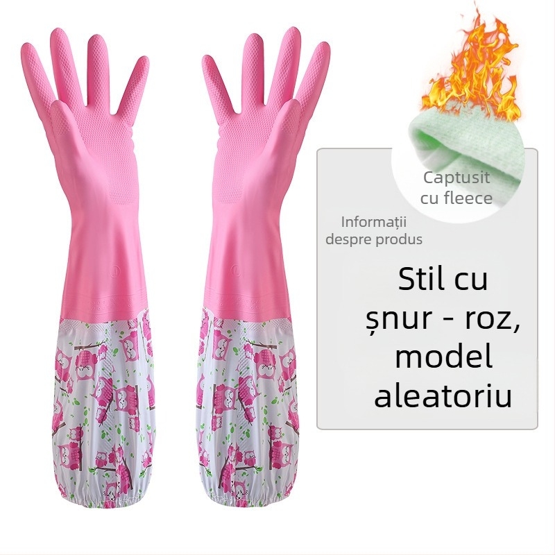 Mănuși din latex cu căptușeală de catifea, îngroșate, marca Independence