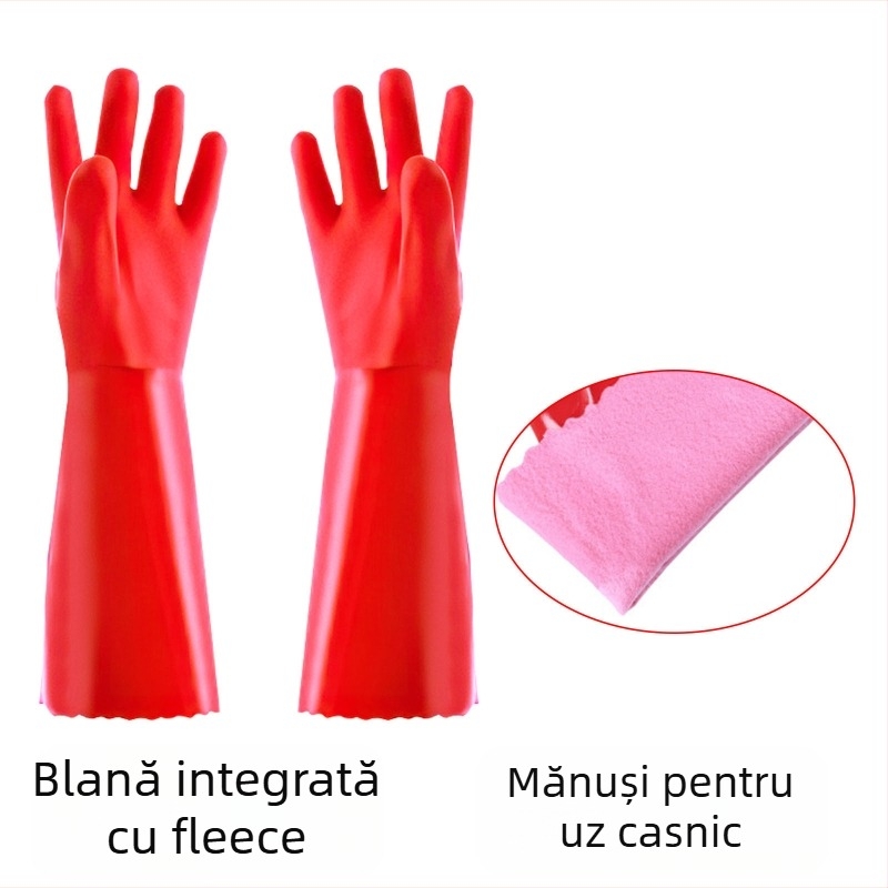 Mănuși din latex cu căptușeală de catifea, îngroșate, marca Independence