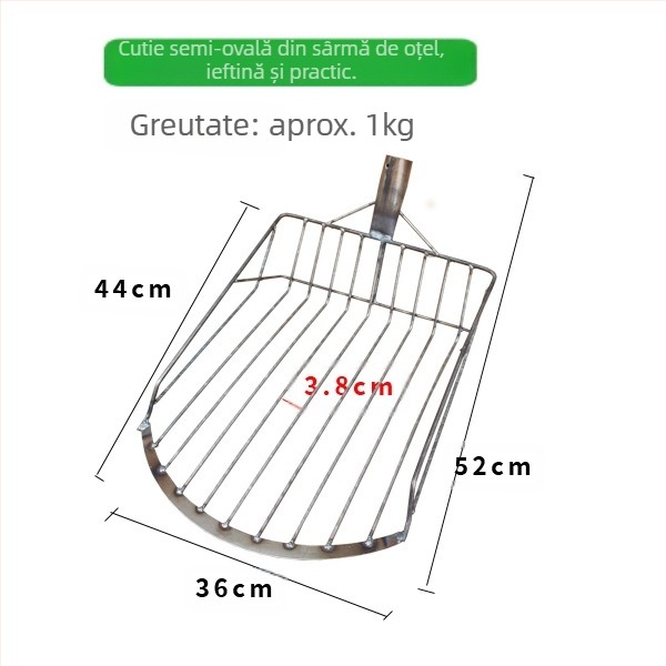 Set lopată de porumb și furculiță — cap din oțel cu conținut înalt de carbon, mâner din lemn, model BD-YM002, GRANPA