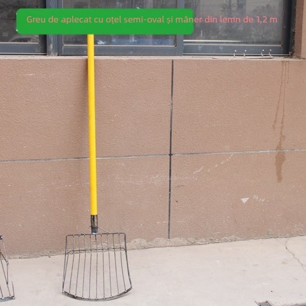 Set lopată de porumb și furculiță — cap din oțel cu conținut înalt de carbon, mâner din lemn, model BD-YM002, GRANPA