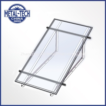 Suport cu trei picioare pentru acoperiș plat, suport solar pliabil PV modul, aliaj de aluminiu, model 008, greutate 500 g, finisaj oxidare, standard național