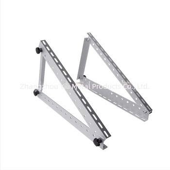 Suport cu trei picioare pentru acoperiș plat, suport solar pliabil PV modul, aliaj de aluminiu, model 008, greutate 500 g, finisaj oxidare, standard național