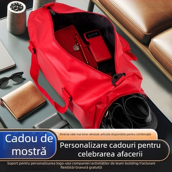 Wise Global set cadouri de afaceri din plastic cu stil minimalist modern — sticlă de apă și geantă pentru activități în aer liber