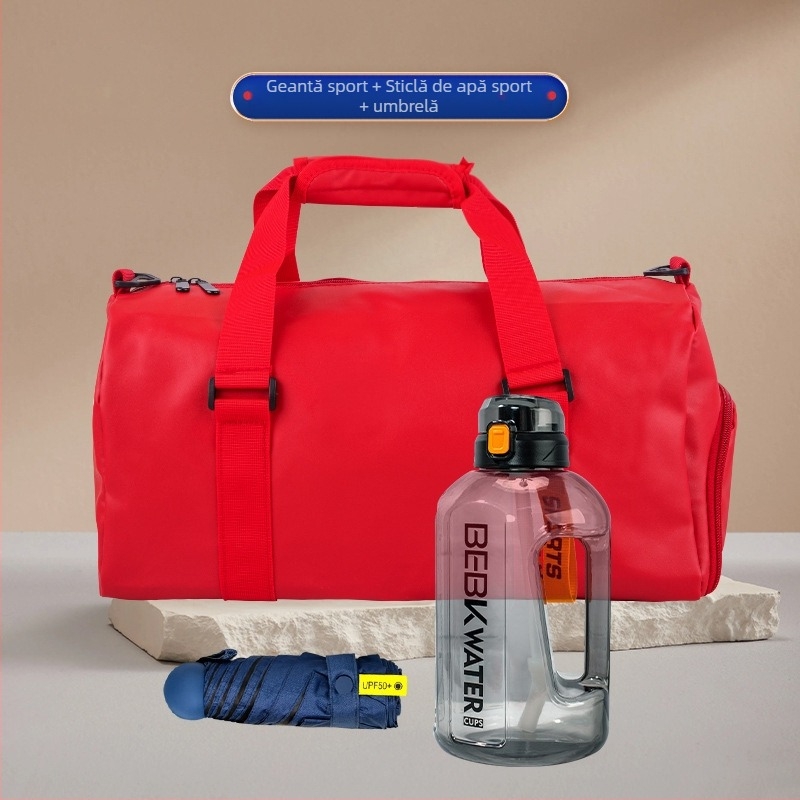 Wise Global set cadouri de afaceri din plastic cu stil minimalist modern — sticlă de apă și geantă pentru activități în aer liber