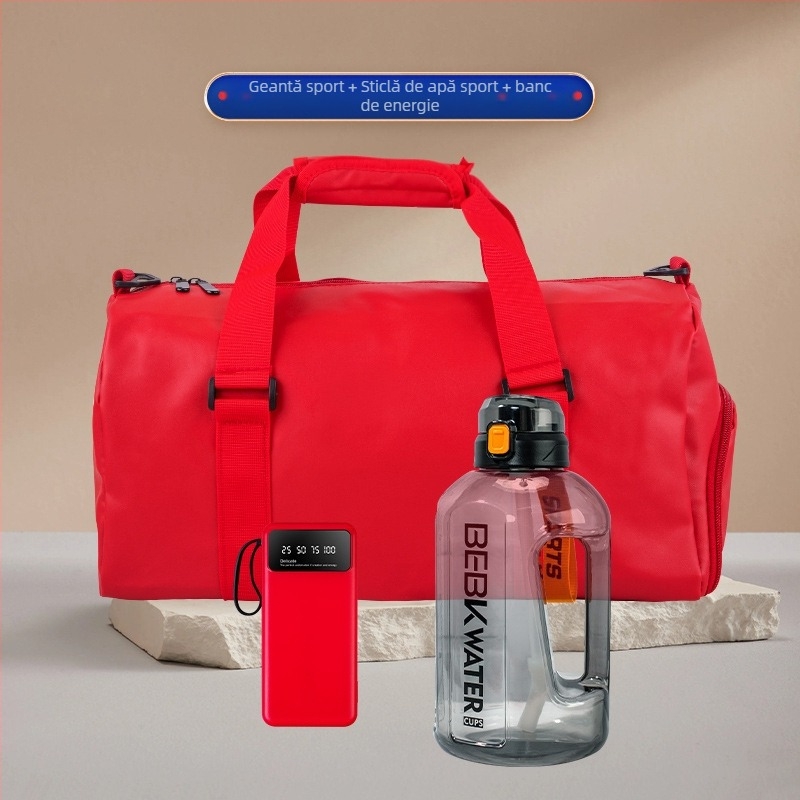 Wise Global set cadouri de afaceri din plastic cu stil minimalist modern — sticlă de apă și geantă pentru activități în aer liber