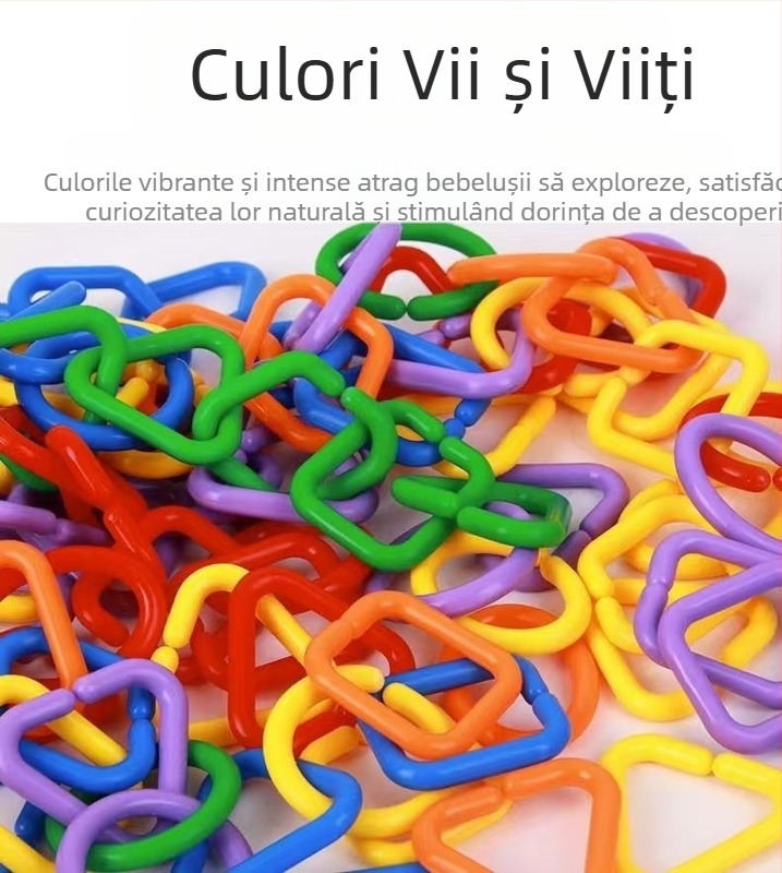 Colier din blocuri plastice pentru copii 4–6 ani; 38–50 piese; DIY gata