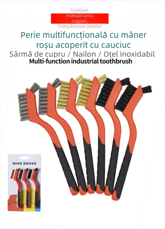 Set de 5 pensule de curățare pentru plita pe gaz și spațiile din hotă – degresare, îndepărtarea reziduurilor de ulei, peri metalice