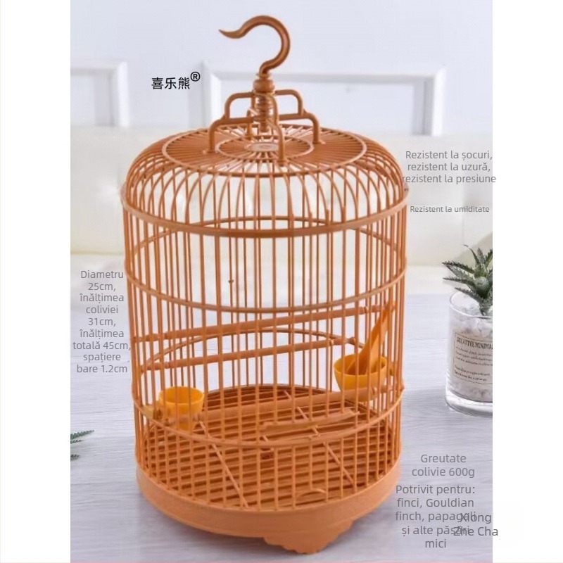 Cușcă rotundă pentru păsări – lux vintage (Brand Bear zhizhe; Material: Alt; Origine: Alt; Importat: Nu)