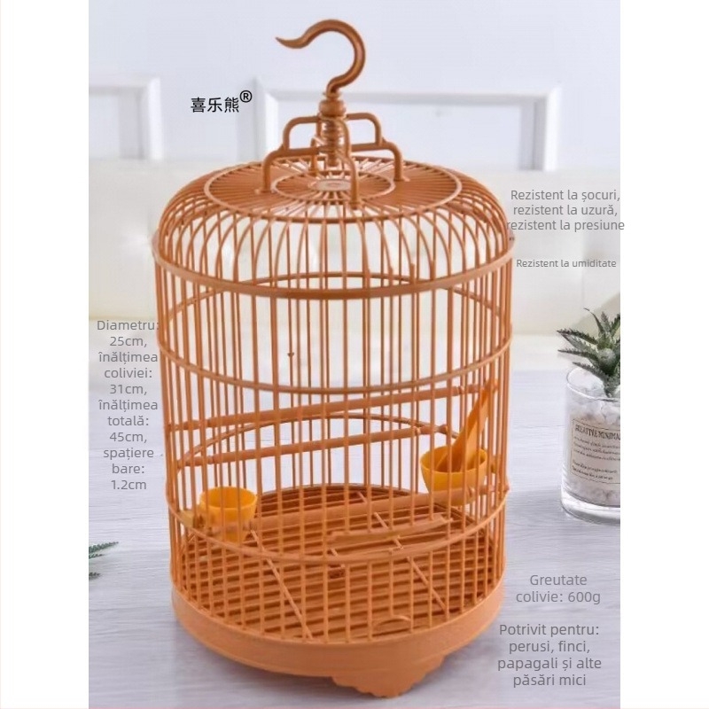 Cușcă rotundă pentru păsări – lux vintage (Brand Bear zhizhe; Material: Alt; Origine: Alt; Importat: Nu)