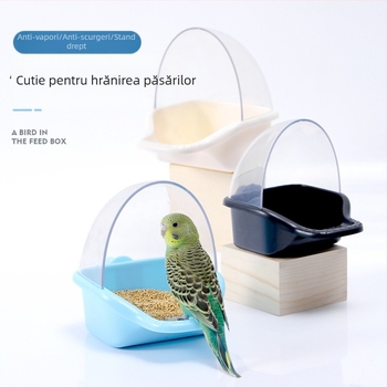 Hrănitor automat pentru papagali, recipient din plastic pentru hrană, set 50 buc., marca Weibi, compatibil cu acvariu, cupă de hrănire anti-vărsare
