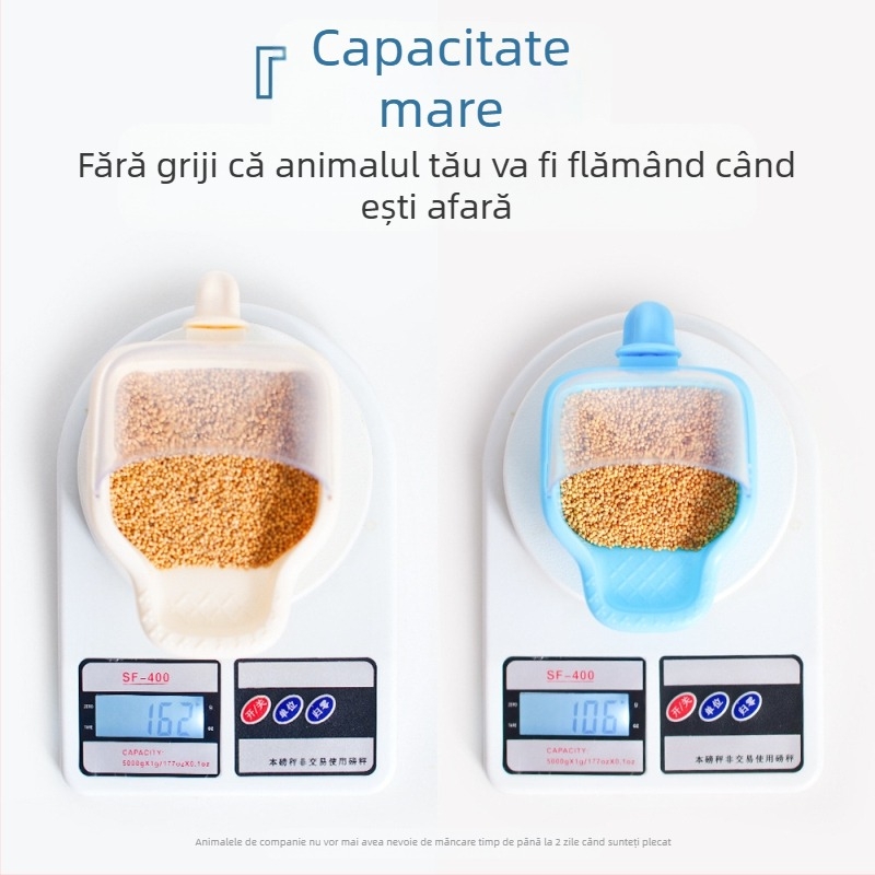 Hrănitor automat pentru papagali, recipient din plastic pentru hrană, set 50 buc., marca Weibi, compatibil cu acvariu, cupă de hrănire anti-vărsare