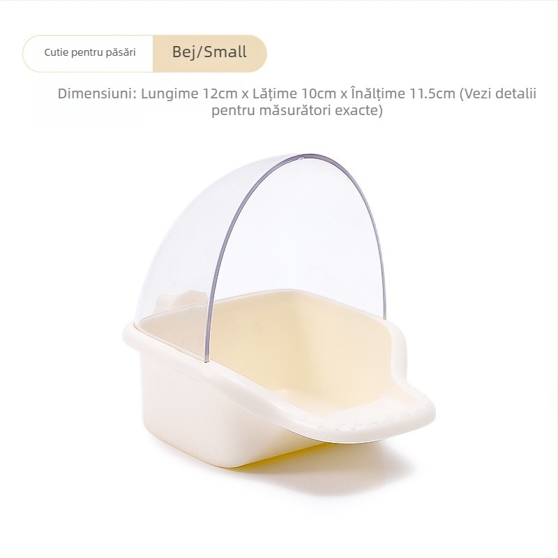 Hrănitor automat pentru papagali, recipient din plastic pentru hrană, set 50 buc., marca Weibi, compatibil cu acvariu, cupă de hrănire anti-vărsare
