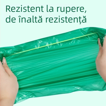 Saci biodegradabili pentru gunoi de câini și pisici, deschidere cu gură plată, film gros, material EPI+HDPE