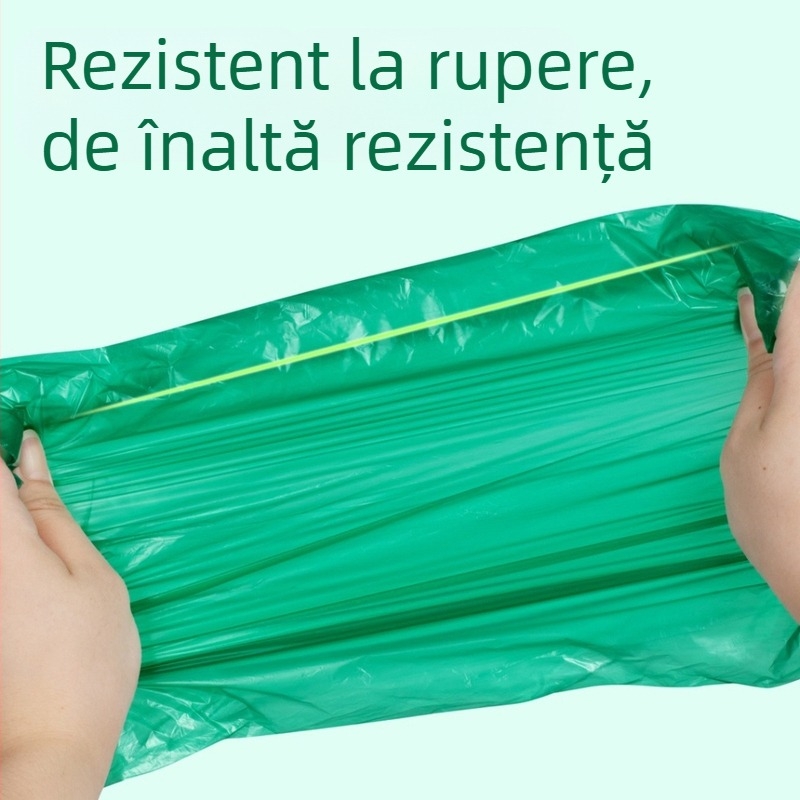 Saci biodegradabili pentru gunoi de câini și pisici, deschidere cu gură plată, film gros, material EPI+HDPE