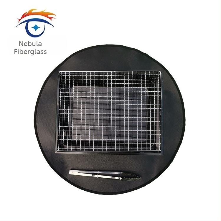 Pătură ignifugă pentru grătar de la Yundu - țesătură din fibră de sticlă, temperaturi ridicate, model FGT, protecție pentru podea și gazon