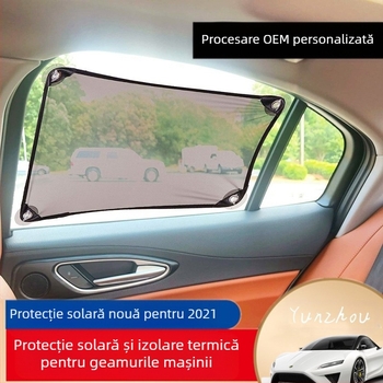 Umbră de geam auto din plasă, personalizată - poliester, semi-transparentă, cu agățare, potrivită pentru toate modelele