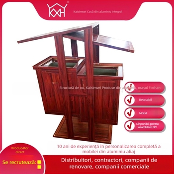 Suport pentru plante montat pe perete, cu două etaje, din aliaj de aluminiu, modular și demontabil, stil modern minimalist, influențe nordice și chinezești