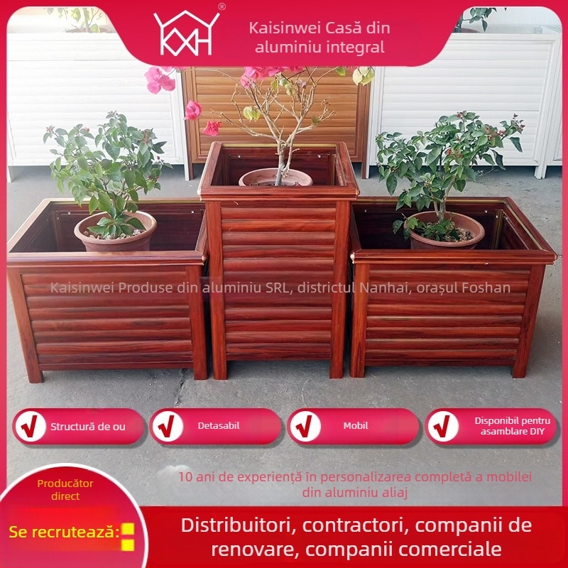 Suport pentru plante montat pe perete, cu două etaje, din aliaj de aluminiu, modular și demontabil, stil modern minimalist, influențe nordice și chinezești