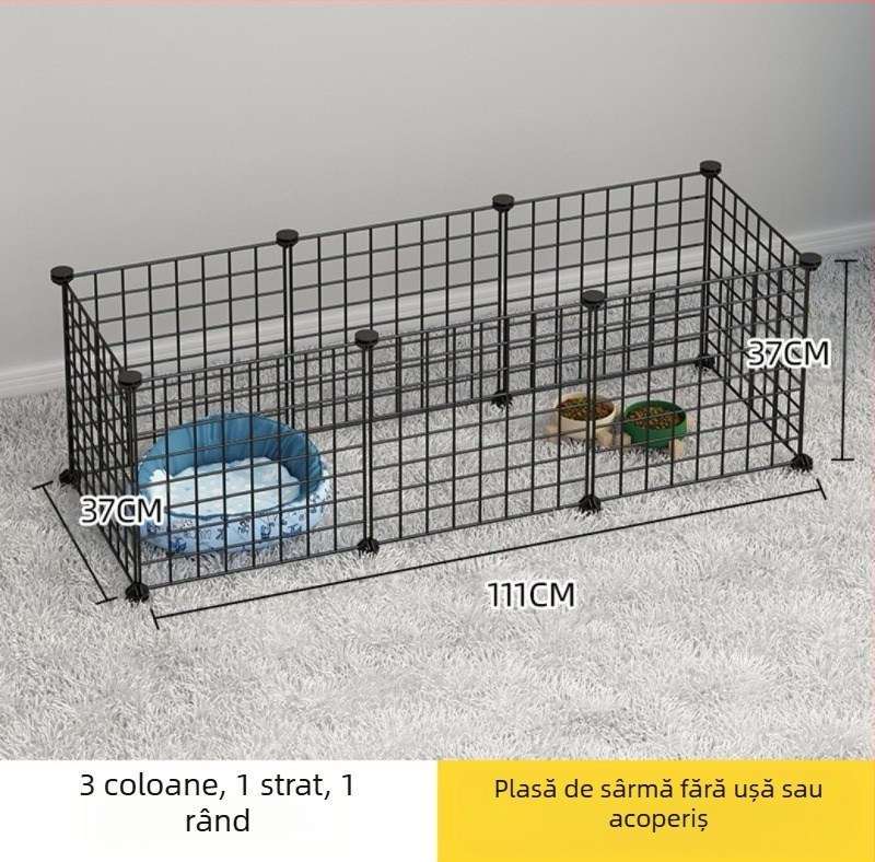 Gardă pentru animale de companie pentru interior - ușă anti-pisici, gard modular pentru câini mici și medii, sârmă de fier, brand Seven, Import: Nu