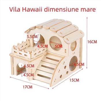 Cușă din lemn pentru hamster — potrivită pentru toate anotimpurile